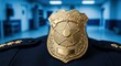 © Gabriel - Golden Police Badge on Officer's Uniform