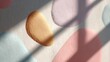 © CYBERPINK - Abstract background with a variety of colorful shapes. the shapes are arranged in a diagonal pattern, with the largest one in the center and the smaller ones on either side.