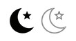 © Asif - Islamic moon star symbol vector Vector