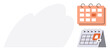 © robu_s - Time management, scheduling, organization, reminders, planning, alerts. Two different calendars with highlighted dates and notification icon. Time management and scheduling concept
