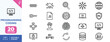 © Deezora - Coding programming web development icons.