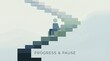 © Isaque Taylor - Abstract Illustration of Progress and Pause on a Staircase Journey