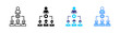 © Ifanicon - Organization Structure icon set multiple style collection