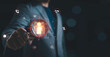 © Dilok - Businessman using magnifying glass to identify customers representing Customer Relation Management or CRM marketing strategy, client segmentation and Customer targeting audience analysis concept.