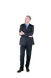 © Creativa Images - Businessman standing with arms crossed and looking up