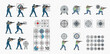 © ArtLuna Studio - Shooting range practice with various targets and shooter positions, vector illustration set.