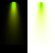 © Design Point - Neon green spotlight stage beam effect isolated on transparent background with vertical light ray for event performance