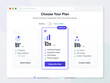 © Антон Сальников - A web interface displays different subscription plans for infographic tools. Options include Basic, Pro, and Team plans with various features and pricing.