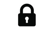 © RABEYA - A simple black padlock graphic design a security symbol silhouette
