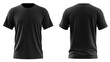 © Harun - Blank black t-shirt, front and back views