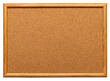 © Insight - Rectangular cork bulletin board with a light-brown wooden frame