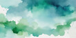 © maria - Abstract watercolor cloudscape background with blue sky and white clouds