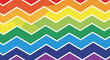 © heinng - Rainbow Colors Zigzag Pattern Vibrantly Pops Out