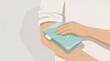 © Alla - Ice pack held against elbow to relieve pain and discomfort