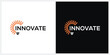 © ZRpro - innovate logo design vector, typography light bulb logo icon concept