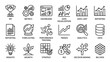 © Masum - Set of Business Analytics Line Icons for Data Visualization, KPI, Metrics, Dashboard, Reporting, Forecasting, Performance Tracking, Trends, Big Data, ROI, Strategy, Decision Making, and Growth.