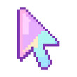 © Rawpixel.com - PNG Retro pixelated colorful cursor