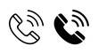 © Lunaraa - Call icon set vector. telephone sign and symbol. phone icon. contact us