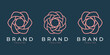 © gibran fatih - Minimalist abstract logo with floral motif and elegant line