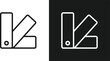 © Sultana Design - Color Fan Symbols. Creative studio and art icons. Commercial and publishing policy signs. Color swatch fan symbol