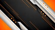 © Sameer - Abstract dynamic background design featuring striking orange accents on sleek black and white geometric shapes