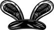 © Mark - Black and white illustration of rabbit ears on a headband, symbolizing fun and playful fashion accessories