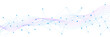 © Alfan Subekti - Digital network connection technology with plexus and colorful wavy lines on white background. Design for global communication and concept. Vector