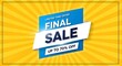 © Vector Lab - Exciting Final Sale Banner with Up to 70% Off Savings, a Limited Time Promotional Offer for Great Deals and Discounts