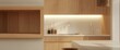 © AkuAku - Minimalist shelf design in contemporary kitchen