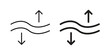 © iconic - Elasticity icon set. Black icon on white background