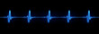 © Ihor - Vector illustration of realistic glowing pulse line representing heartbeat and heart rate. Luminous cardiogram waveform symbolizing medical monitoring and modern healthcare technology