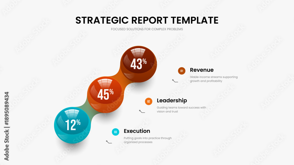 Stock-Vektorgrafik „Educational Showcase 3 Step Diagram Presentation ...