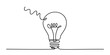 © Creative_Outline2019 - Creative idea concept represented by a single continuous line drawing of a light bulb Vector, illustration
