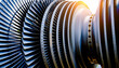 © jeson - The low-pressure cylinder rotor of a steam turbine, the core rotating component of the steam turbine.