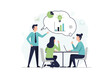 © Ameen - business people with speech bubbles