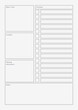 © Tatyana Olina - Light Grey Simple Minimalist Linear Meeting Notes Document Page paper printable