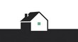 © jeng - Simple house with green window.