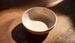 © Johnny - empty off white ceramic bowl on wooden surface bathed in sunlight
