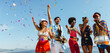 © (JLco) Julia Amaral - Celebration on the beach with music and confetti
