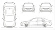 © Nazrul - Car Blueprint Design Technical Drawing Vehicle Schematics.