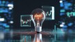 © Designer - Illuminated idea in financial market