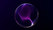 © Vooper - Minimal abstract digital orb with purple gradient dispersion on dark background. Clean futuristic sphere with luminous haze, elegant depth, modern tech ambience, calm motion mood. Ultra HD render.