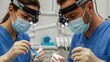 © AudaX - Two dentists performing procedure on patient POV