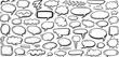 © Roman - Collection of various cartoon speech bubbles and thought clouds