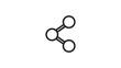 © Khaerul - Simple line drawing of a molecule structure on white background.