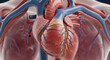 © Ani - Detailed human heart anatomy with veins and arteries
