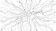 © Fou'adi - Digital circuit board background showcasing white electronic patterns. Vector tech design with semiconductor lines, motherboard elements, and modern circuitry composition. Digital vector illustration