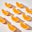 © Alwan - Fresh Orange Slices Background with Copy Space