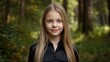 © LimeSky - Image of a lovely young blonde girl in a black top in the woods