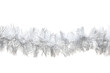 © aud - Silver tinsel garland isolated on white background